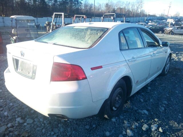 19UUA66254A041929 - 2004 ACURA TL WHITE photo 4