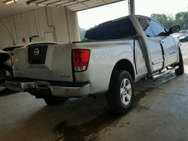 1N6BA06AX6N530135 - 2006 NISSAN TITAN XE SILVER photo 4