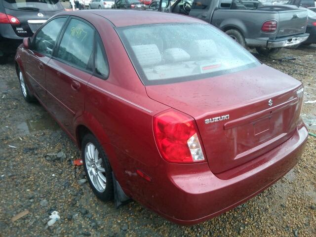 KL5JJ56Z35K206872 - 2005 SUZUKI FORENZA LX RED photo 3