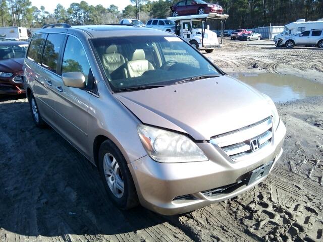 5FNRL38657B420504 - 2007 HONDA ODYSSEY EX GOLD photo 1