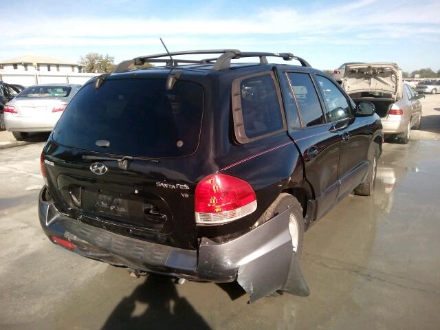 KM8SC13D56U058557 - 2006 HYUNDAI SANTA FE G BLACK photo 4