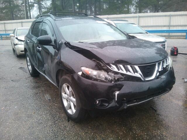 JN8AZ1MUXAW010678 - 2010 NISSAN MURANO S/S BLACK photo 1