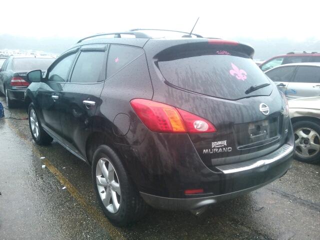 JN8AZ1MUXAW010678 - 2010 NISSAN MURANO S/S BLACK photo 3