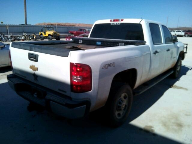 1GC1KVCG8DF134858 - 2013 CHEVROLET SILVERADO WHITE photo 4