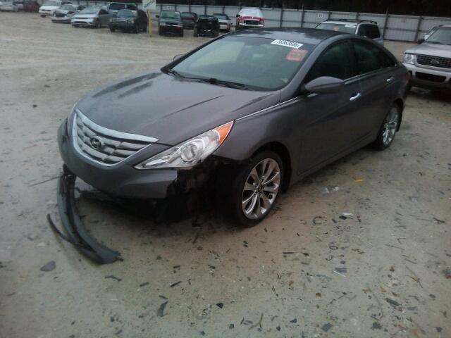 5NPEC4AC8BH212311 - 2011 HYUNDAI SONATA SE GRAY photo 2