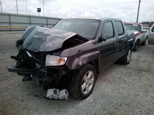 5FPYK1F55BB008256 - 2011 HONDA RIDGELINE GRAY photo 2