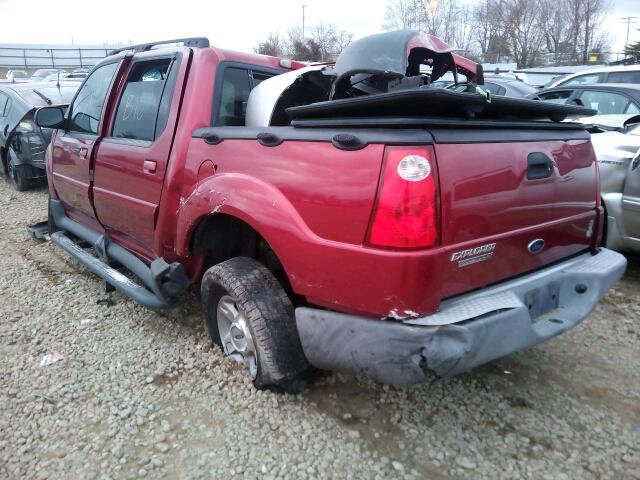 1FMZU77K34UA62482 - 2004 FORD EXPLORER S RED photo 3