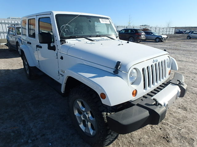 1C4BJWEG3DL597034 - 2013 JEEP WRANGLER U WHITE photo 1