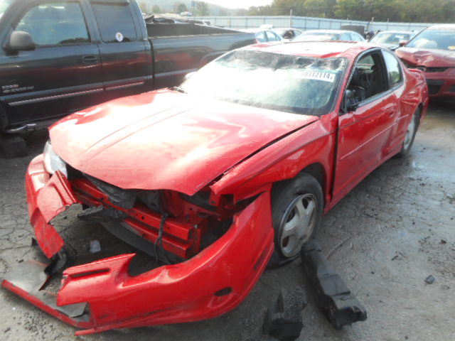 2G1WX15K819254075 - 2001 CHEVROLET MONTE CARL RED photo 2