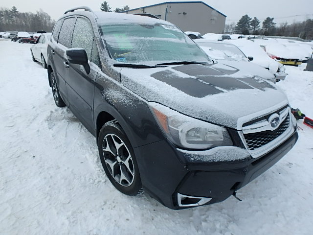 JF2SJGPC2EH495004 - 2014 SUBARU FORESTER 2 GRAY photo 1