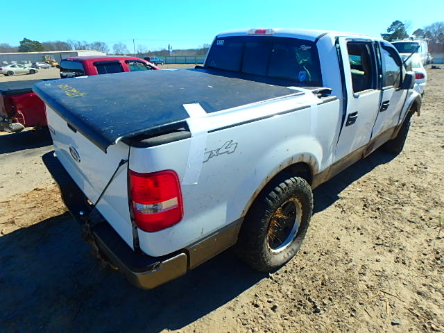 1FTPW14526FA39266 - 2006 FORD F150 WHITE photo 4