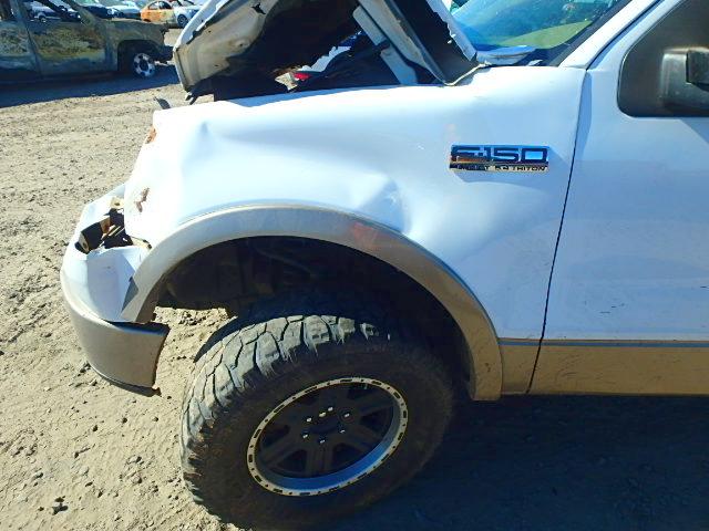 1FTPW14526FA39266 - 2006 FORD F150 WHITE photo 9