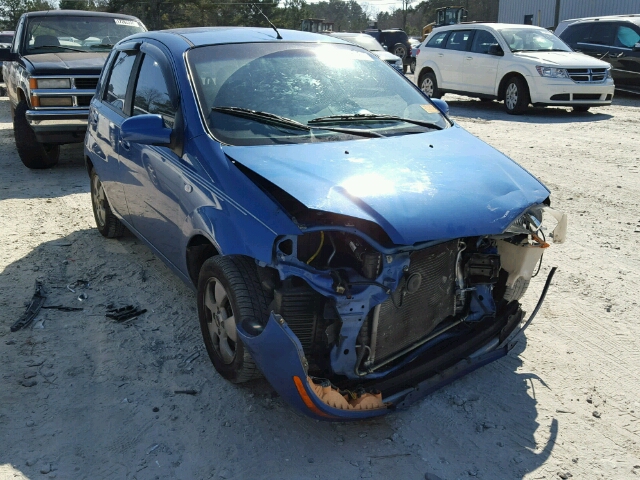 KL1TD66656B542165 - 2006 CHEVROLET AVEO BASE BLUE photo 1