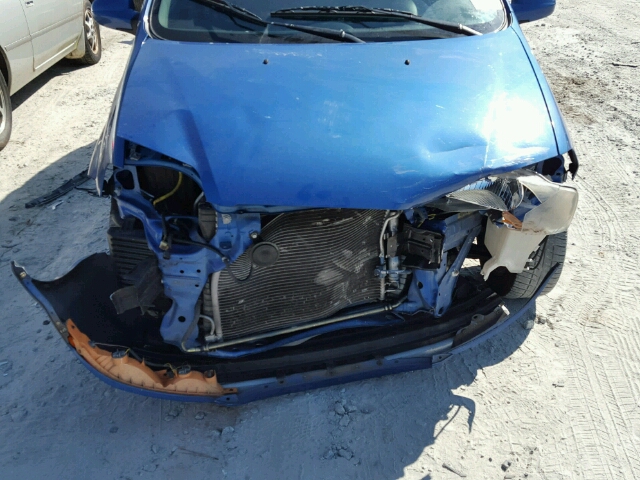 KL1TD66656B542165 - 2006 CHEVROLET AVEO BASE Mavi foto 7