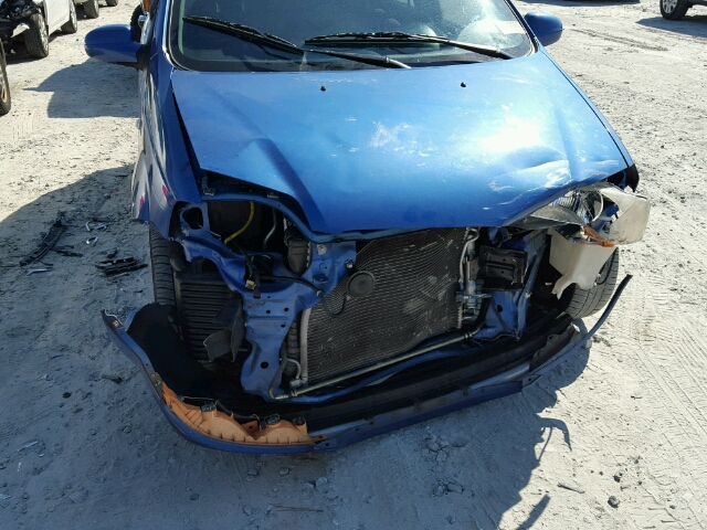 KL1TD66656B542165 - 2006 CHEVROLET AVEO BASE Mavi foto 9