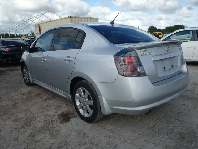 3N1AB6AP9CL682125 - 2012 NISSAN SENTRA 2.0 GRAY photo 3