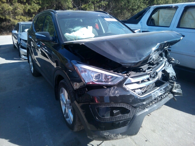 5XYZUDLA6EG163213 - 2014 HYUNDAI SANTA FE S BLACK photo 1