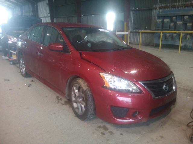 3N1AB7AP7DL748839 - 2013 NISSAN SENTRA S/S MAROON photo 1