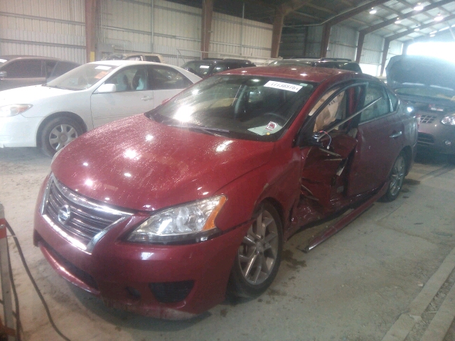 3N1AB7AP7DL748839 - 2013 NISSAN SENTRA S/S MAROON photo 2