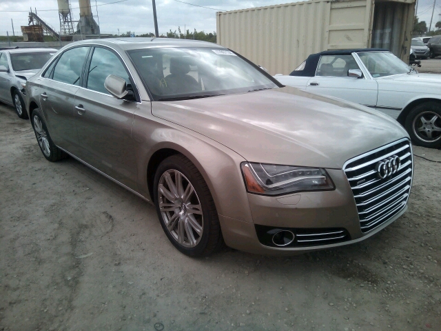 WAURMAFD5EN003785 - 2014 AUDI A8 L TDI Q TAN photo 1