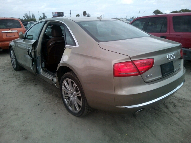 WAURMAFD5EN003785 - 2014 AUDI A8 L TDI Q TAN photo 3