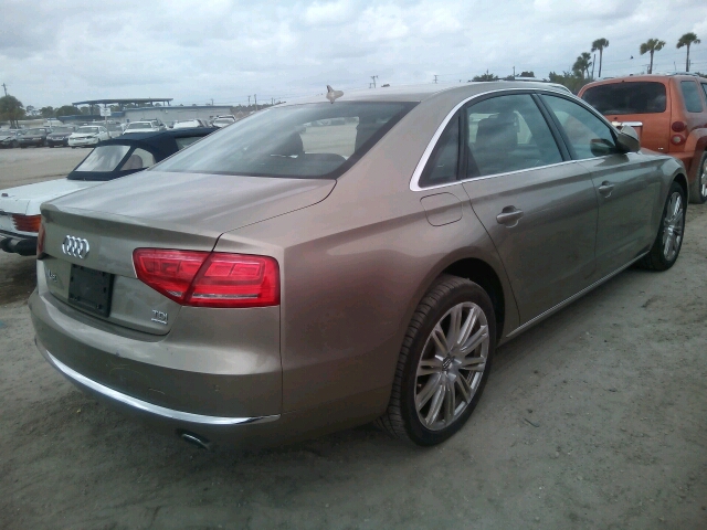 WAURMAFD5EN003785 - 2014 AUDI A8 L TDI Q TAN photo 4