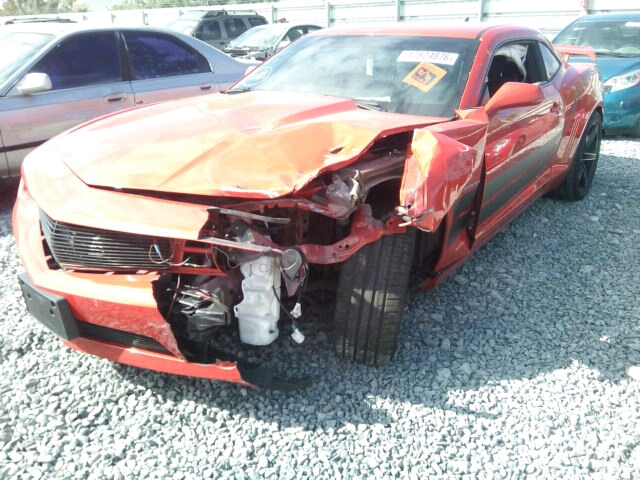 2G1FA1E34C9211091 - 2012 CHEVROLET CAMARO LS ORANGE photo 2