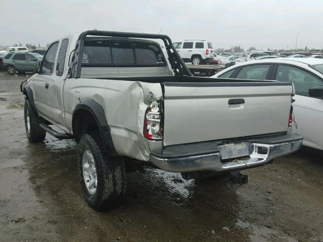 5TEWM72N04Z368670 - 2004 TOYOTA TACOMA XTR SILVER photo 3