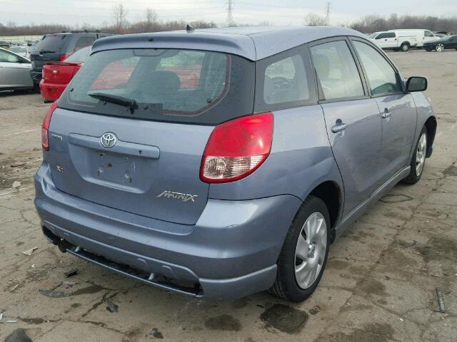 2T1KR32E54C313338 - 2004 TOYOTA MATRIX XR BLUE photo 4