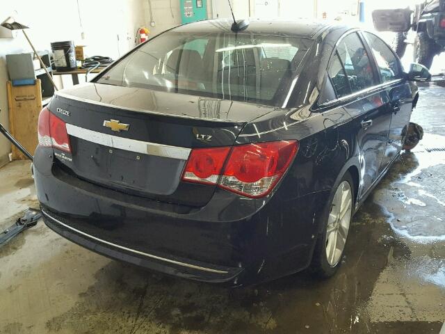 1G1PG5SB6F7207037 - 2015 CHEVROLET CRUZE LTZ BLACK photo 4