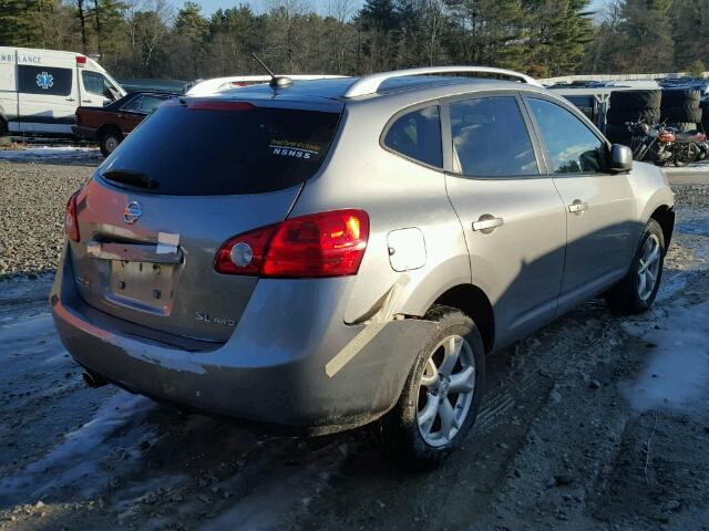 JN8AS58V18W147520 - 2008 NISSAN ROGUE S GRAY photo 4