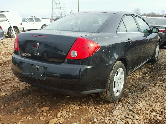 1G2ZF57B784256834 - 2008 PONTIAC G6 VALUE L BLACK photo 4