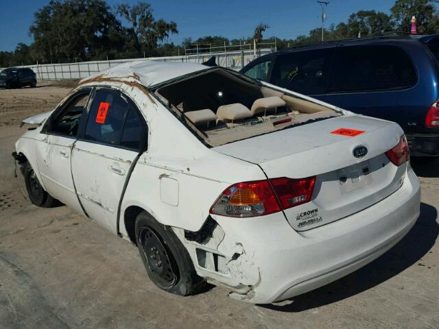 KNAGE228795311565 - 2009 KIA OPTIMA LX/ WHITE photo 3