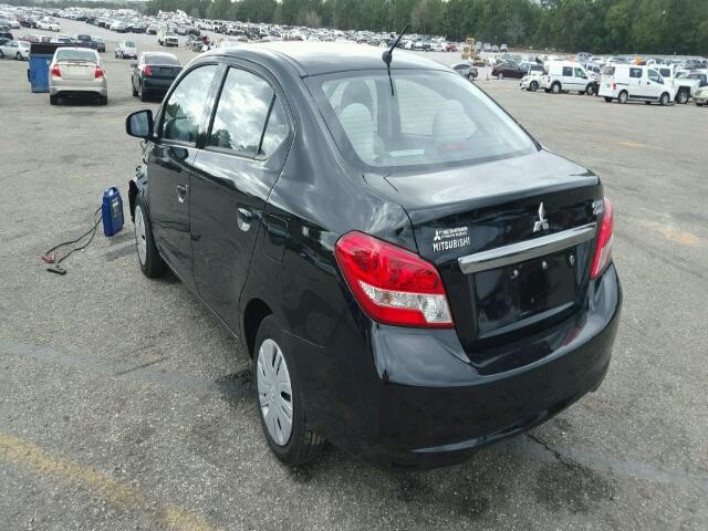 ML32F3FJ7HH001462 - 2017 MITSUBISHI MIRAGE G4 BLACK photo 3