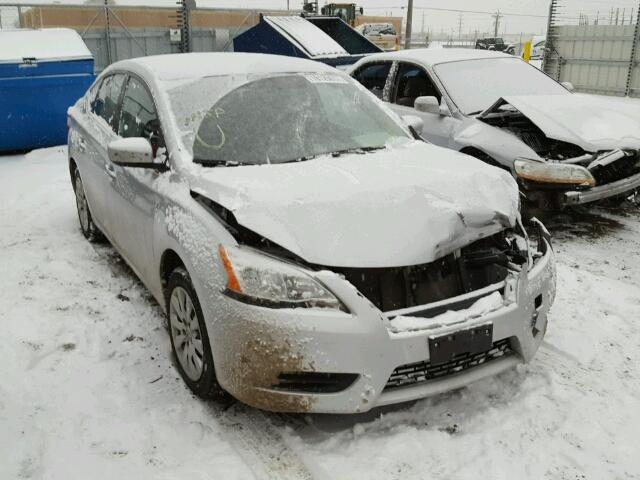 3N1AB7AP5EL659725 - 2014 NISSAN SENTRA S GRAY photo 1