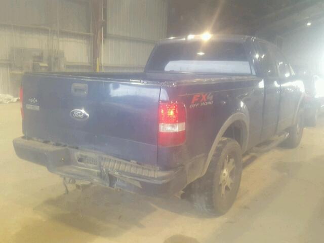 1FTPX14V16NA81396 - 2006 FORD F150 BLUE photo 4