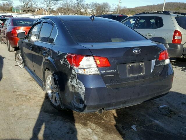 4S3BMCK65D3005263 - 2013 SUBARU LEGACY 2.5 BLUE photo 3