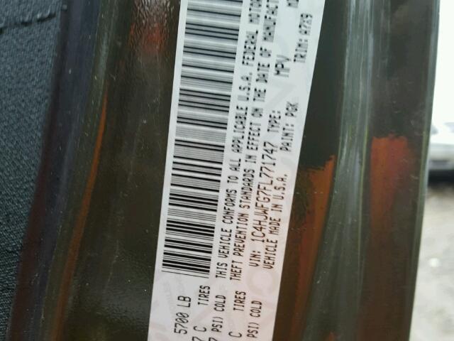 1C4HJWFG7FL771747 - 2015 JEEP WRANGLER U GREEN photo 10