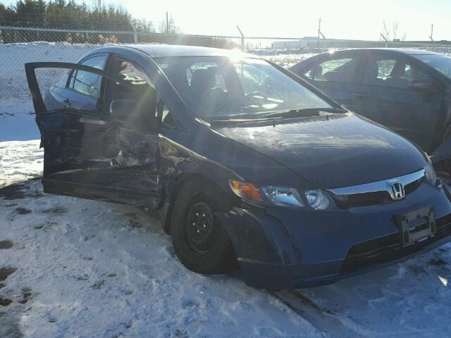 2HGFA16317H034308 - 2007 HONDA CIVIC DX BLUE photo 1