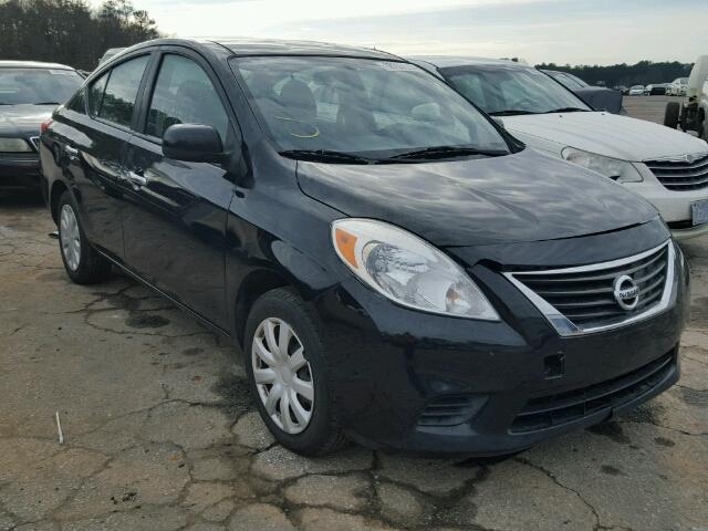 3N1CN7AP6CL816496 - 2012 NISSAN VERSA BLACK photo 1