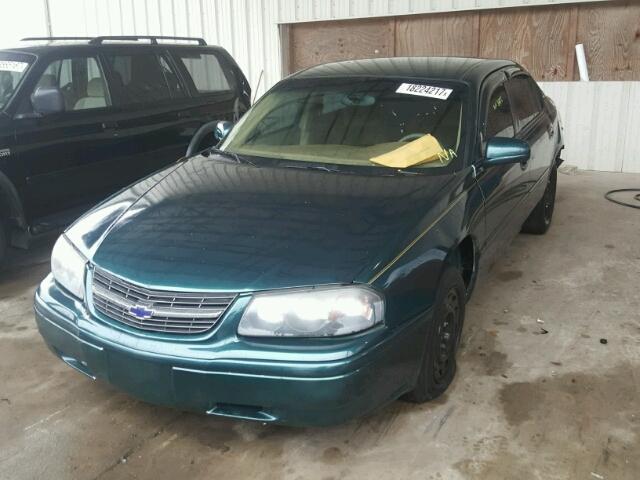 2G1WF55E6Y9152918 - 2000 CHEVROLET IMPALA GREEN photo 2