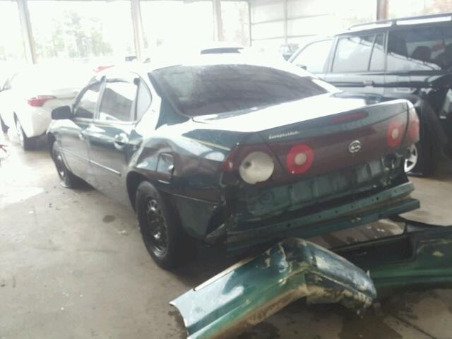 2G1WF55E6Y9152918 - 2000 CHEVROLET IMPALA 绿色 照片 3