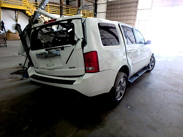 5FNYF4H53DB039617 - 2013 HONDA PILOT EXL WHITE photo 4