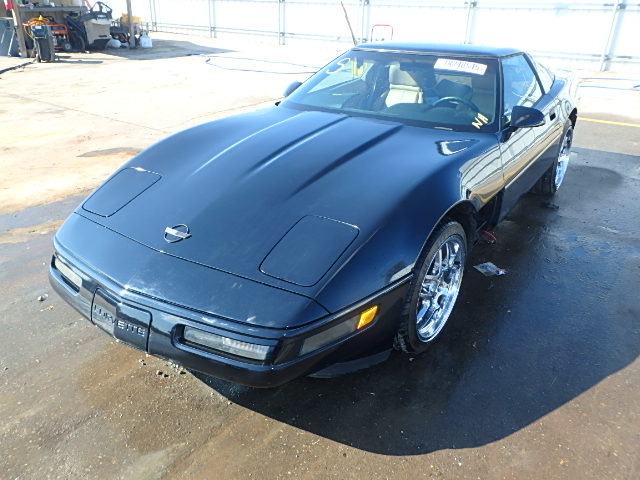 1G1YY23PXN5107138 - 1992 CHEVROLET CORVETTE BLUE photo 2