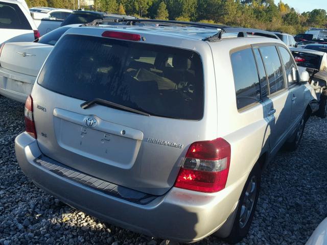 JTEGP21A450085859 - 2005 TOYOTA HIGHLANDER SILVER photo 4