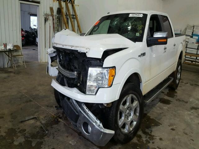 1FTFW1EF1EFA38904 - 2014 FORD F150 WHITE photo 2