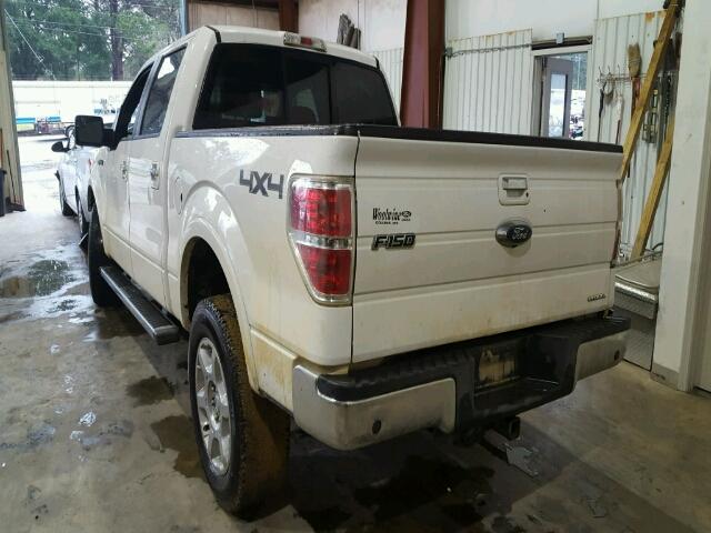 1FTFW1EF1EFA38904 - 2014 FORD F150 WHITE photo 3