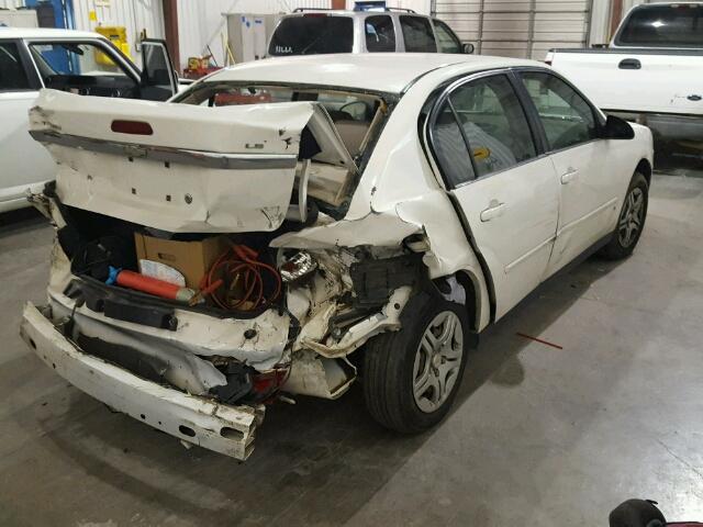1G1ZS58F28F125686 - 2008 CHEVROLET MALIBU WHITE photo 4