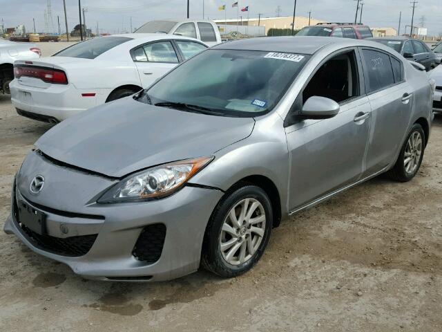 JM1BL1V7XC1596759 - 2012 MAZDA MAZDA3I GRAY photo 2