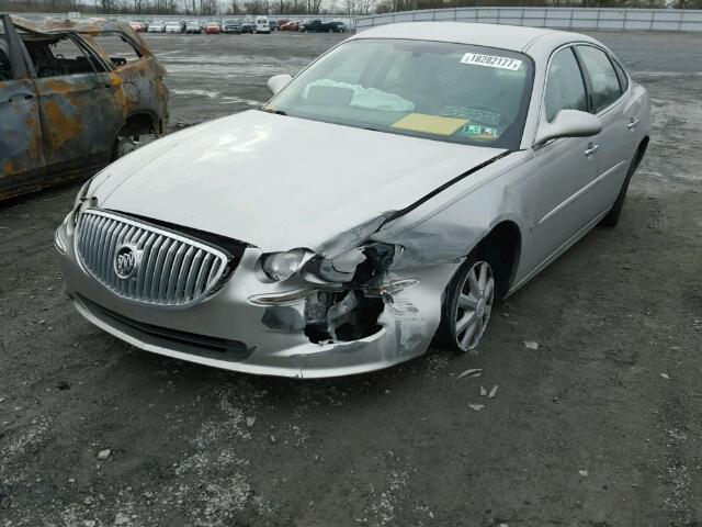 2G4WD582281203890 - 2008 BUICK LACROSSE C SILVER photo 2